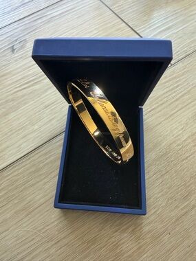 Kate Spade “You and Me Maid of Honor” Gold Bangle Bracelet NEW!